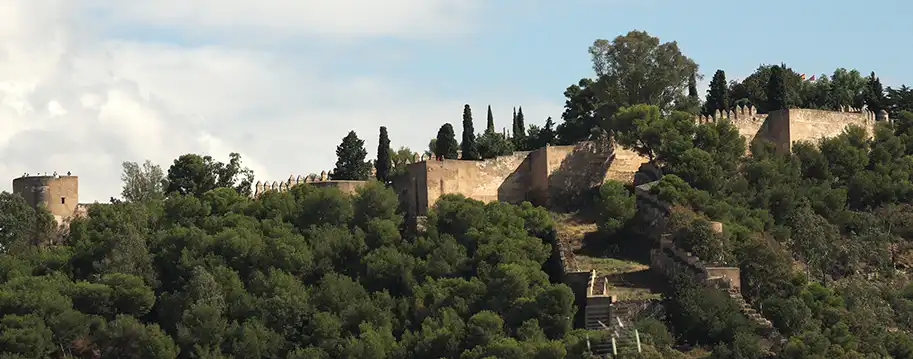 Castillo de Gibralfaro (panorámica en autobús)